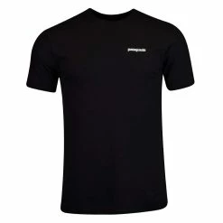 Patagonia P-6 Logo Responsibili Tee Black -Hikerdelic Sales Store patagonia P6 logo responsibiliTee black